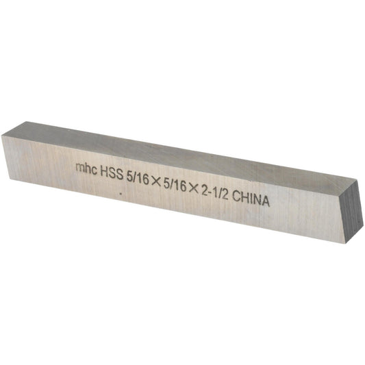 Value Collection 360-0049 Tool Bit Blank 5/16" Wide, 5/16" High, 2-1/2" OAL, M2 High Speed Steel, Square