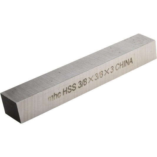 Value Collection 360-0067 Tool Bit Blank 3/8" Wide, 3/8" High, 3" OAL, M2 High Speed Steel, Square