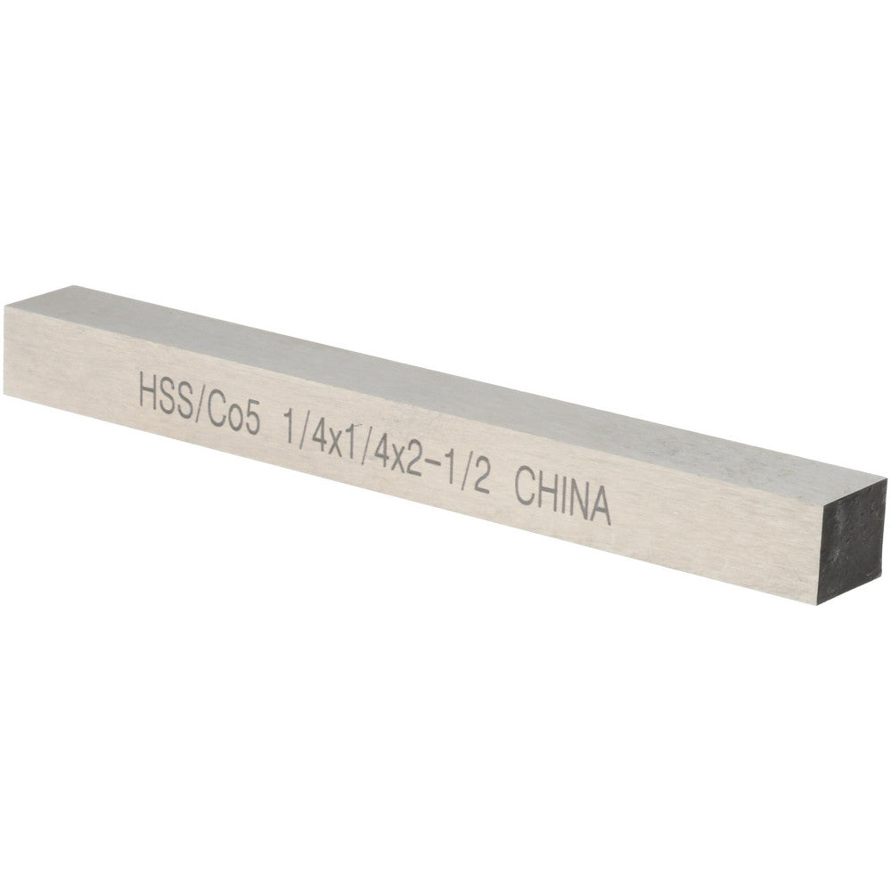 Value Collection 460-0033 Tool Bit Blank 1/4" Wide, 1/4" High, 2-1/2" OAL, M35 Cobalt, Square