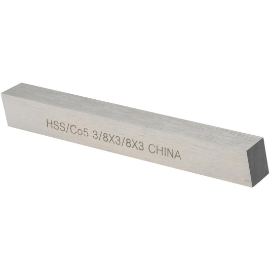 Value Collection 460-0067 Tool Bit Blank 3/8" Wide, 3/8" High, 3" OAL, M35 Cobalt, Square