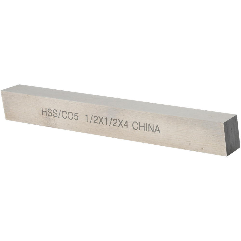 Value Collection 460-0111 Tool Bit Blank 1/2" Wide, 1/2" High, 4" OAL, M35 Cobalt, Square