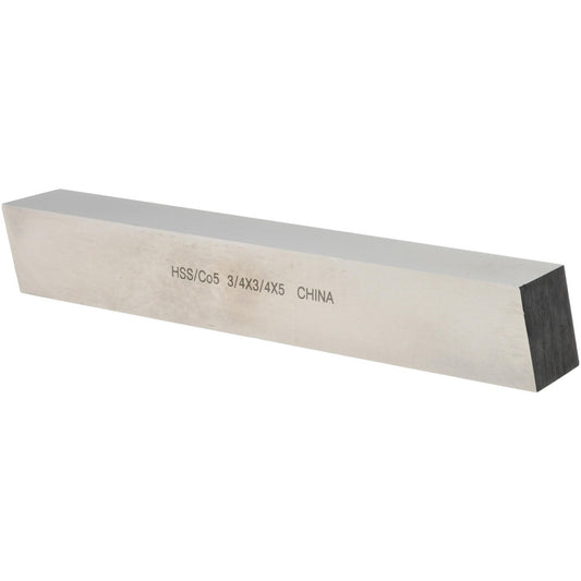 Value Collection 460-0148 Tool Bit Blank 3/4" Wide, 3/4" High, 5" OAL, M35 Cobalt, Square