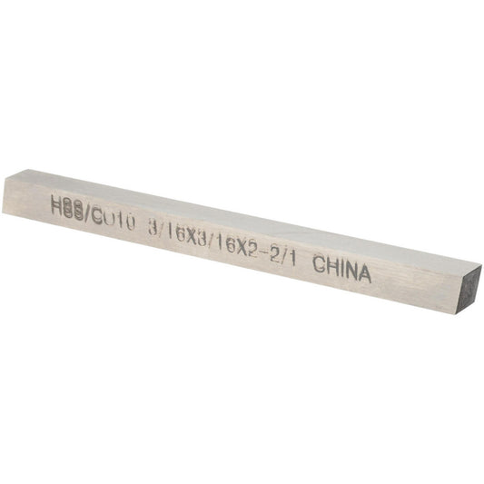 Value Collection 460-10214 Tool Bit Blank 3/16" Wide, 3/16" High, 2-1/2" OAL, M35 Cobalt, Square