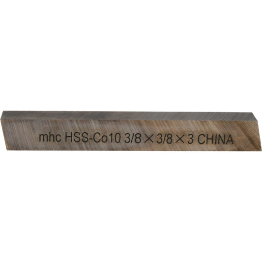 Value Collection 460-10674 Tool Bit Blank 3/8" Wide, 3/8" High, 3" OAL, M35 Cobalt, Square