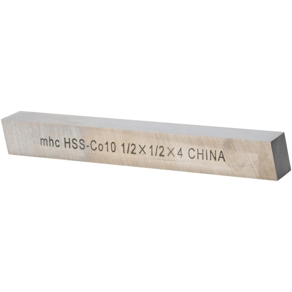 Value Collection 460-11114 Tool Bit Blank 1/2" Wide, 1/2" High, 4" OAL, M35 Cobalt, Square