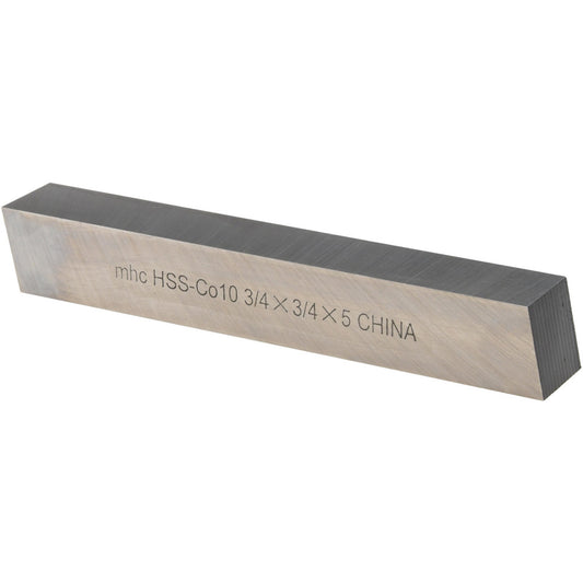 Value Collection 460-1148 Tool Bit Blank 3/4" Wide, 3/4" High, 5" OAL, M35 Cobalt, Square