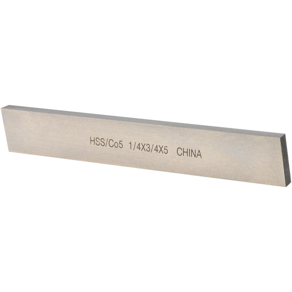 Value Collection 461-0035 Tool Bit Blank 1/4" Wide, 3/4" High, 5" OAL, M35 Cobalt, Rectangle