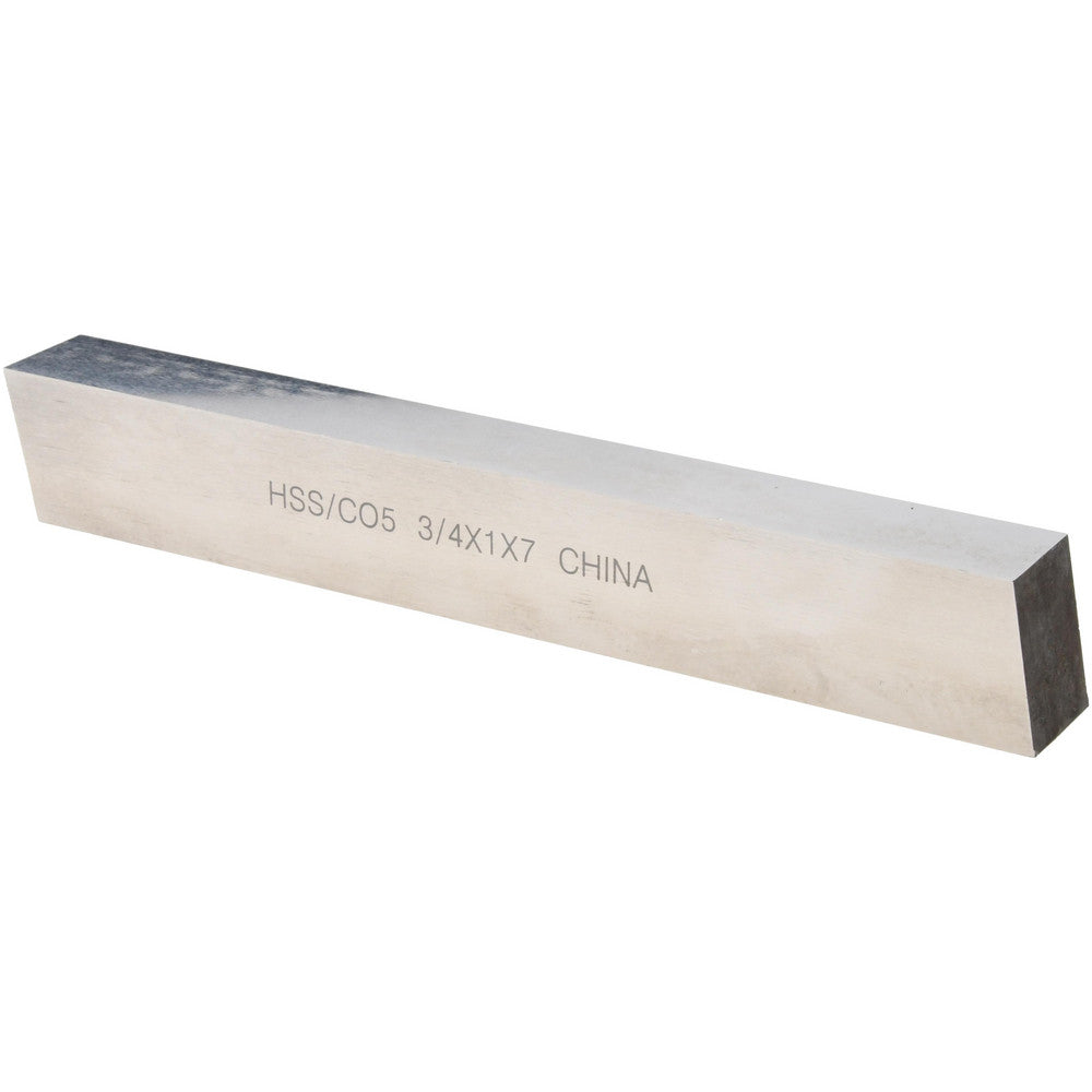 Value Collection 461-0155 Tool Bit Blank 3/4" Wide, 1" High, 7" OAL, M35 Cobalt, Rectangle