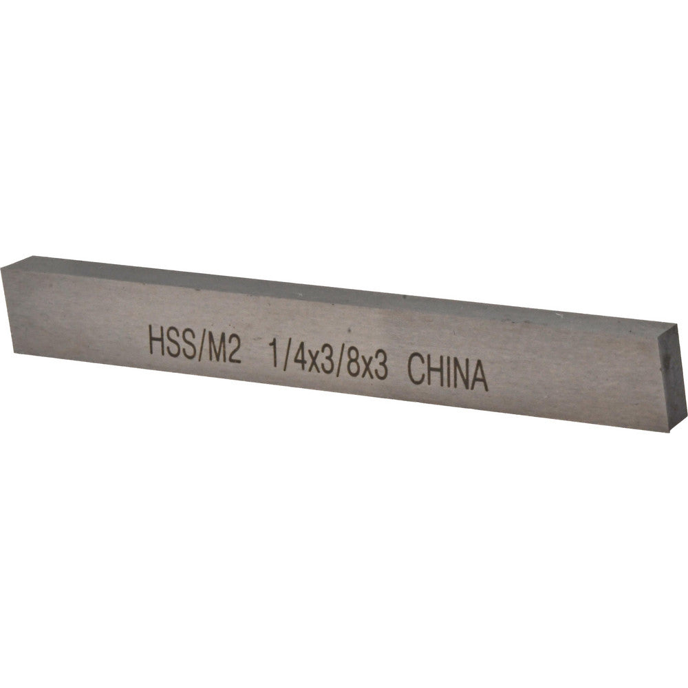 Value Collection 361-0003 Tool Bit Blank 1/4" Wide, 3/8" High, 3" OAL, M2 High Speed Steel, Rectangle