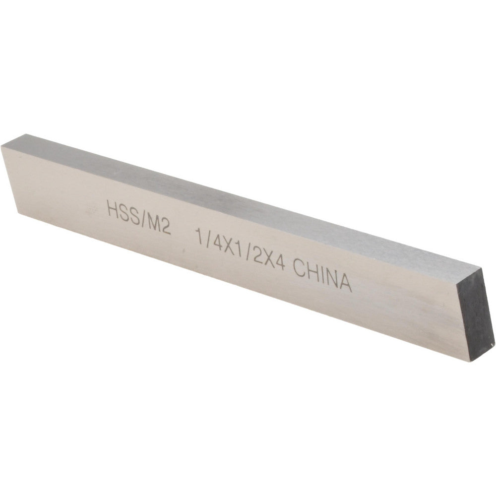 Value Collection 361-0020 Tool Bit Blank 1/4" Wide, 1/2" High, 4" OAL, M2 High Speed Steel, Rectangle