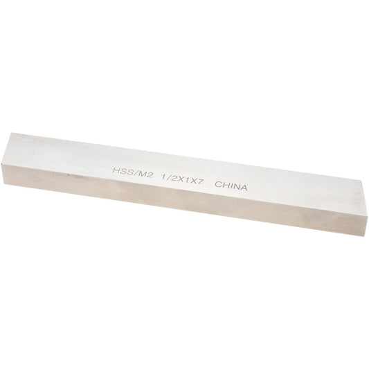 Value Collection 361-0125 Tool Bit Blank 1/2" Wide, 1" High, 7" OAL, M2 High Speed Steel, Rectangle