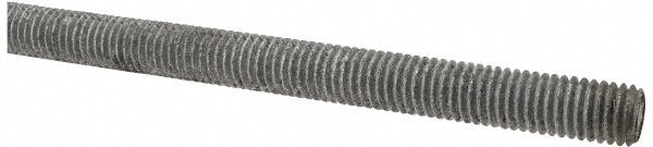 ALL AMERICA THREADED PRODUCTS 85116 General-Purpose Threaded Rod 1/2-13, 6' OAL, Low-Carbon Steel, Hot-Dipped Galvanized Finish