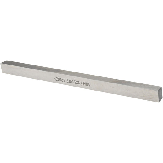 Value Collection 460-2300 Tool Bit Blank 3/8" Wide, 3/8" High, 6" OAL, M35 Cobalt, Square