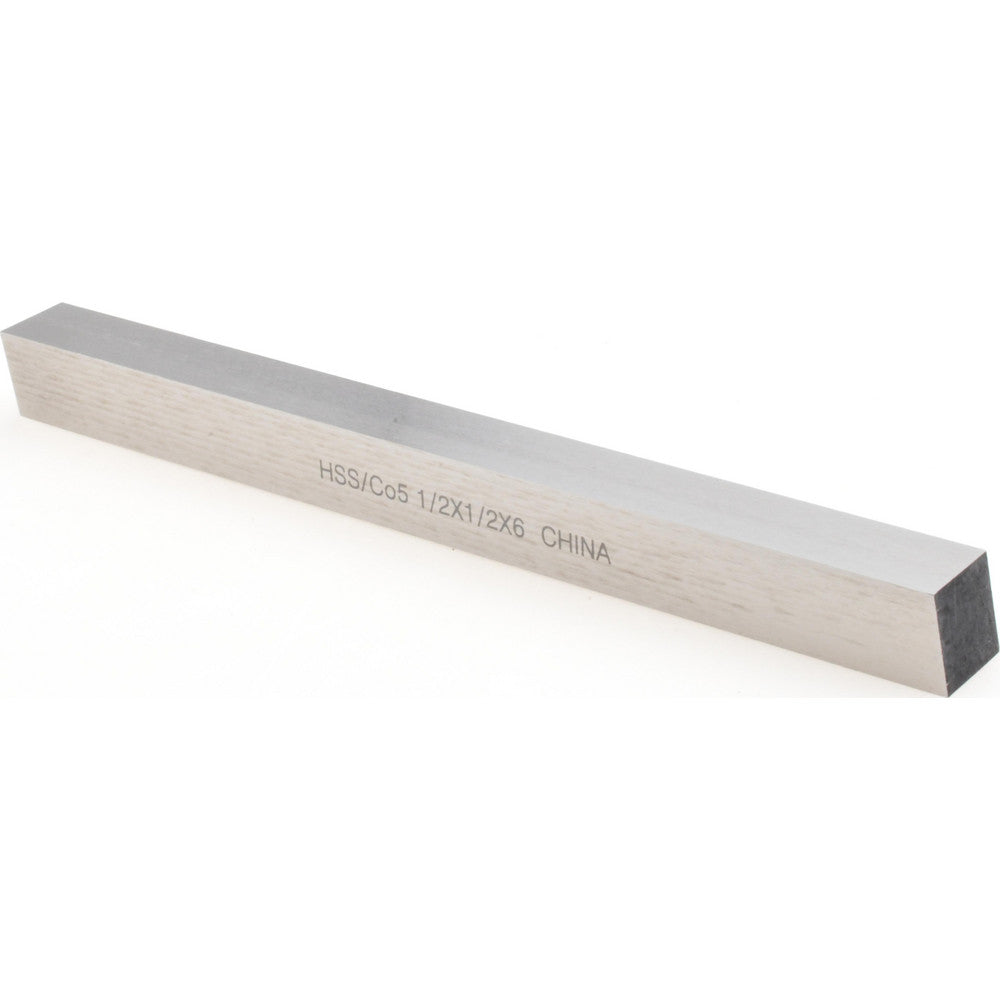 Value Collection 460-2400 Tool Bit Blank 1/2" Wide, 1/2" High, 6" OAL, M35 Cobalt, Square
