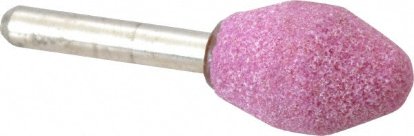 Grier Abrasives A6-P-26180 Mounted Point 1-1/8" Thick, 1/4" Shank Dia, A6, 60 Grit, Medium