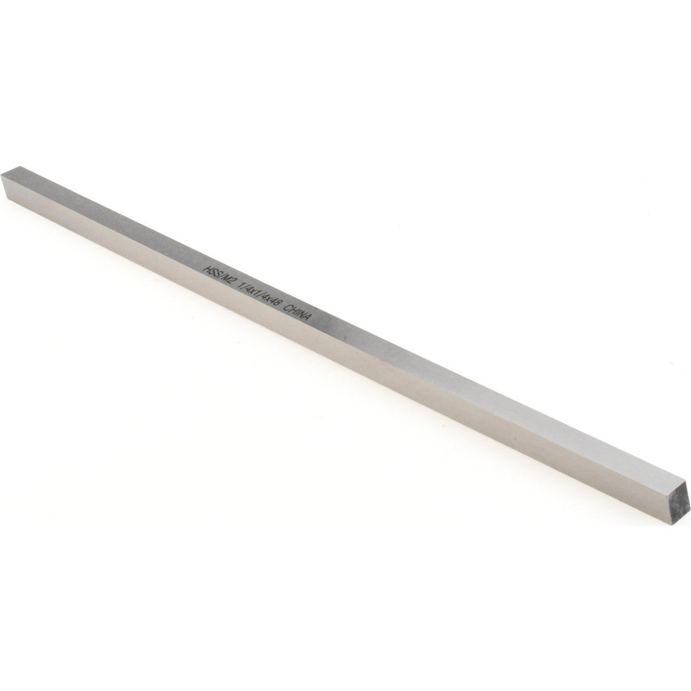 Value Collection 360-0039 Tool Bit Blank 1/4" Wide, 1/4" High, 8" OAL, M2 High Speed Steel, Square