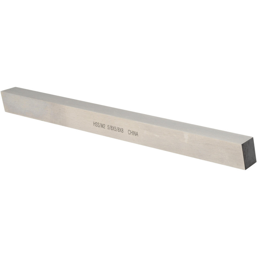 Value Collection 360-0135 Tool Bit Blank 5/8" Wide, 5/8" High, 8" OAL, M2 High Speed Steel, Square