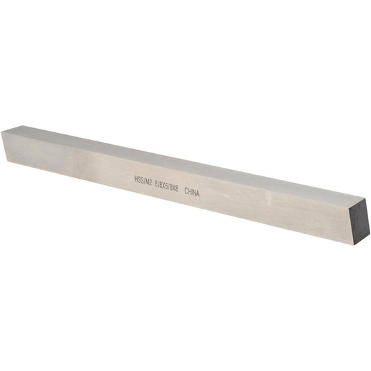 Value Collection 360-0135 Tool Bit Blank 5/8" Wide, 5/8" High, 8" OAL, M2 High Speed Steel, Square