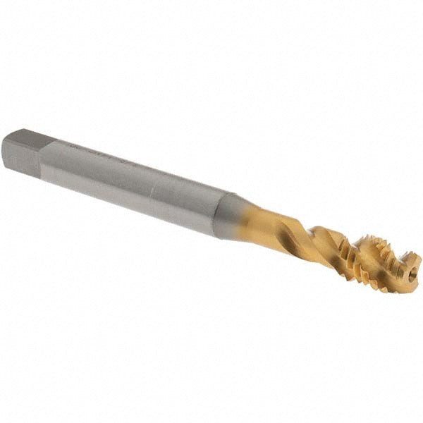 OSG 2331605 Spiral Flute Tap 3/8-16, UNC, 3 Flute, Modified Bottoming Chamfer, 2B Class of Fit, Vanadium High-Speed Steel, TiN Finish