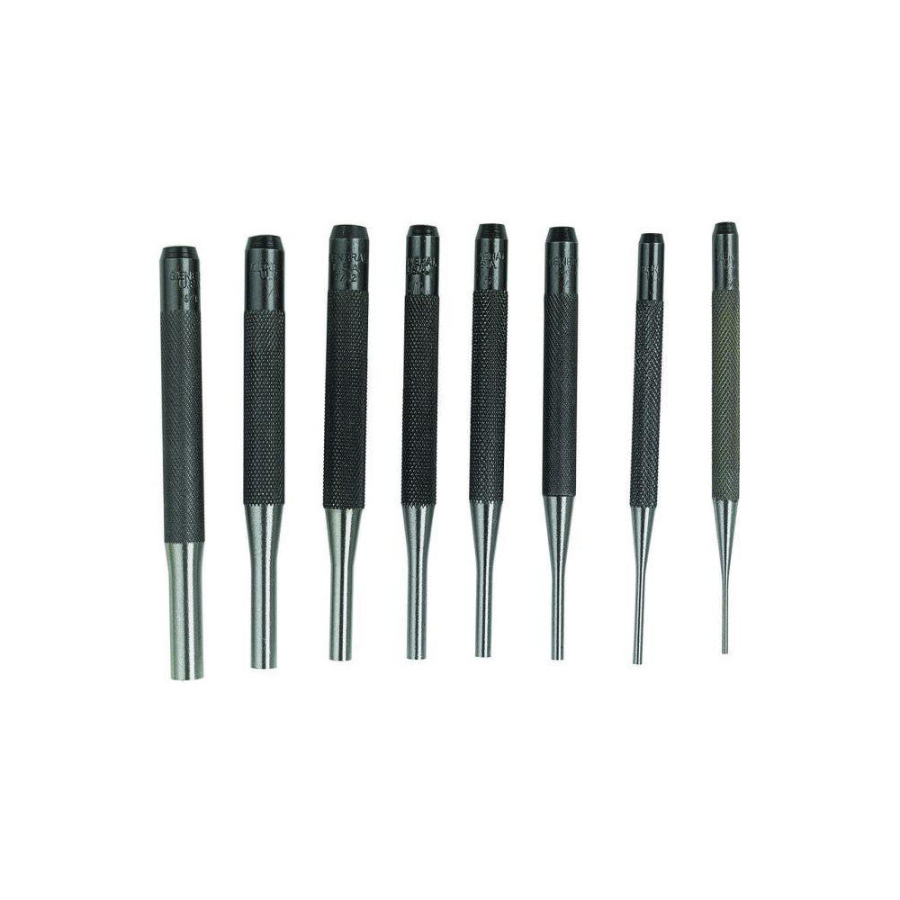 General SPC75 Pin Punch Set 8 Pc, 0.0625 to 0.3125"