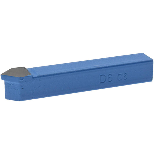 Value Collection 383-3036 Single-Point Tool Bit D-6, 3/8" Shank Height, 3/8" Shank Width, C6 Solid Carbide Tip, Neutral