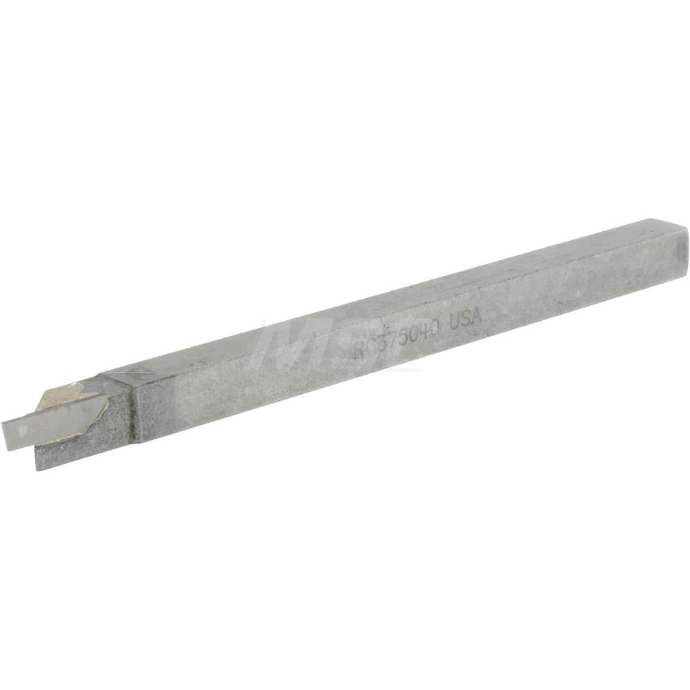 Accupro ACC-RC375040 Single Point Tool Bit 3/8'' Shank Width, 3/8'' Shank Height, Solid Carbide Tipped, RH, RC, Cut-Off & Grooving