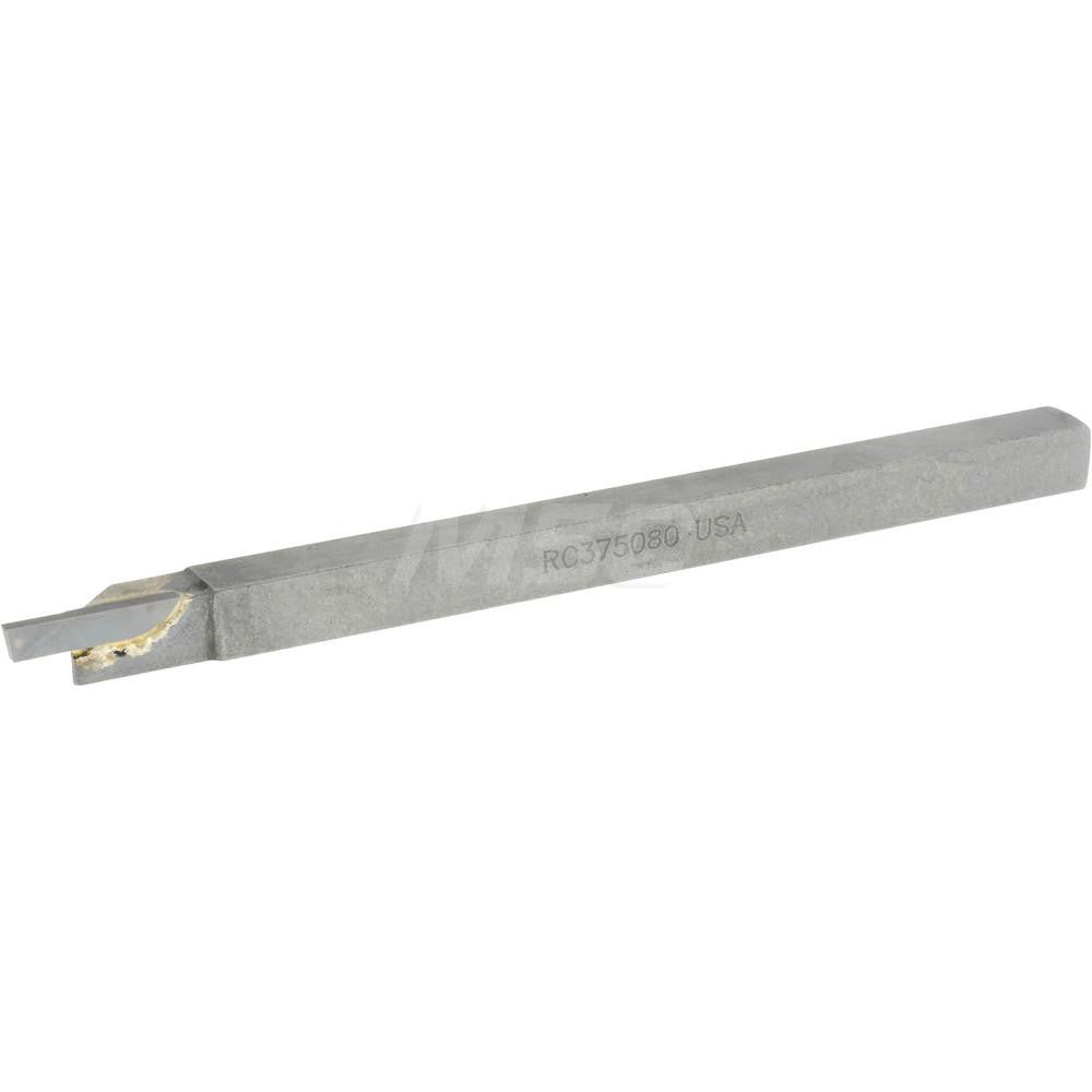 Accupro ACC-RC375080 Single Point Tool Bit 3/8'' Shank Width, 3/8'' Shank Height, Solid Carbide Tipped, RH, RC, Cut-Off & Grooving