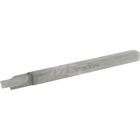 Accupro ACC-RC375100 Single Point Tool Bit 3/8'' Shank Width, 3/8'' Shank Height, Solid Carbide Tipped, RH, RC, Cut-Off & Grooving