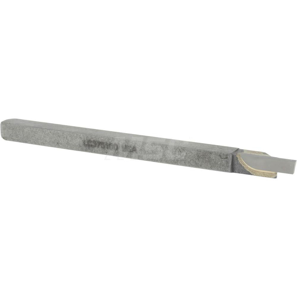Accupro ACC-LC375100 Single Point Tool Bit 3/8'' Shank Width, 3/8'' Shank Height, Solid Carbide Tipped, LH, LC, Cut-Off & Grooving