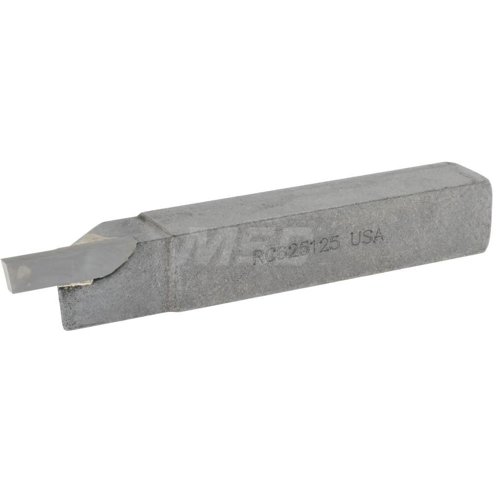 Accupro ACC-RC625125 Single Point Tool Bit 5/8'' Shank Width, 5/8'' Shank Height, Micrograin Solid Carbide Tipped, RH, RC, Cut-Off & Grooving