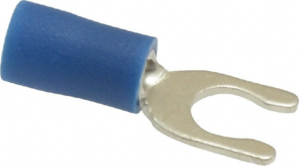 Ideal 83-7071 Locking Fork Terminal Blue, Vinyl, Partially Insulated, #10 Stud, Crimp