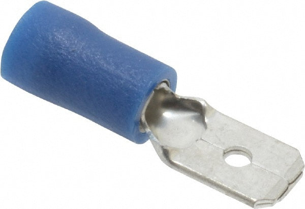 Ideal 83-9981 Wire Disconnect Male, Blue, Vinyl, 16-14 AWG, 1/4" Tab Width