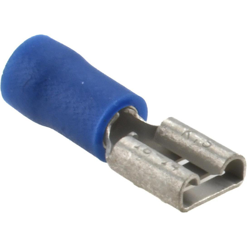 Ideal 83-9581 Wire Disconnect Female, Blue, Vinyl, 16-14 AWG, 1/4" Tab Width