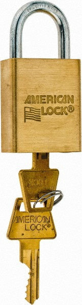 American Lock A40 Padlock Steel, Keyed Different, 1-1/2" Wide