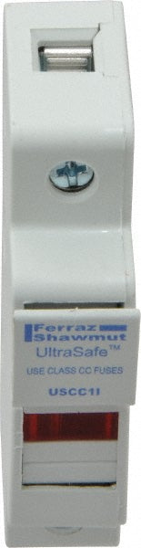 Ferraz Shawmut USCC1I 1 Pole, 600 VAC/VDC, 30 Amp, DIN Rail Mount Fuse Holder