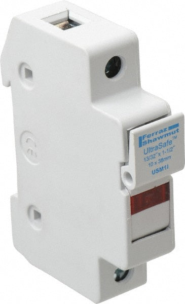 Ferraz Shawmut USM1I 1 Pole, 600 VDC and 600 VAC, 30 Amp, DIN Rail Mount Fuse Holder