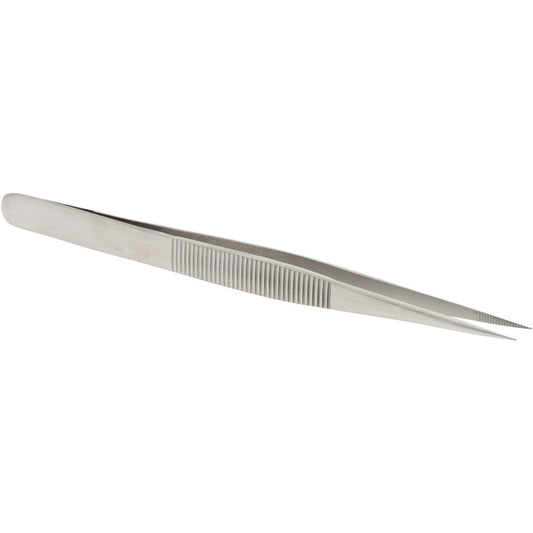 Value Collection 10104-SA Diamond Tweezer Fine Point Tip, 5-11/16" OAL