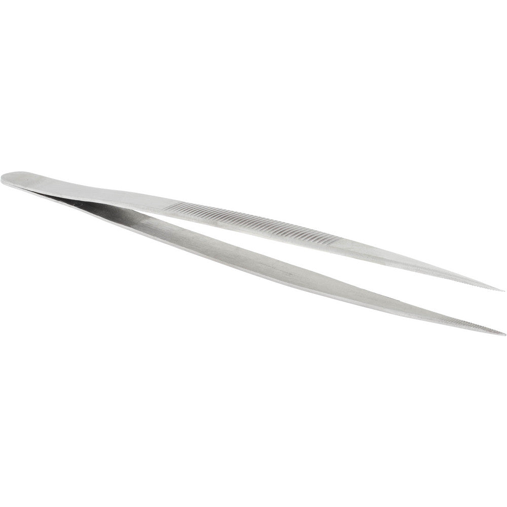Value Collection 10109-SS Diamond Tweezer Stainless Steel, Fine Point Tip, 6-13/32" OAL