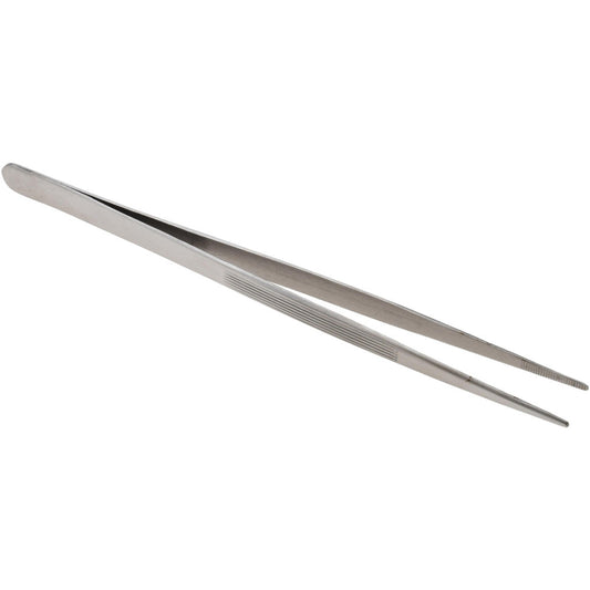 Value Collection 10158-SS Diamond Tweezer Broad Point Tip, 6-5/16" OAL