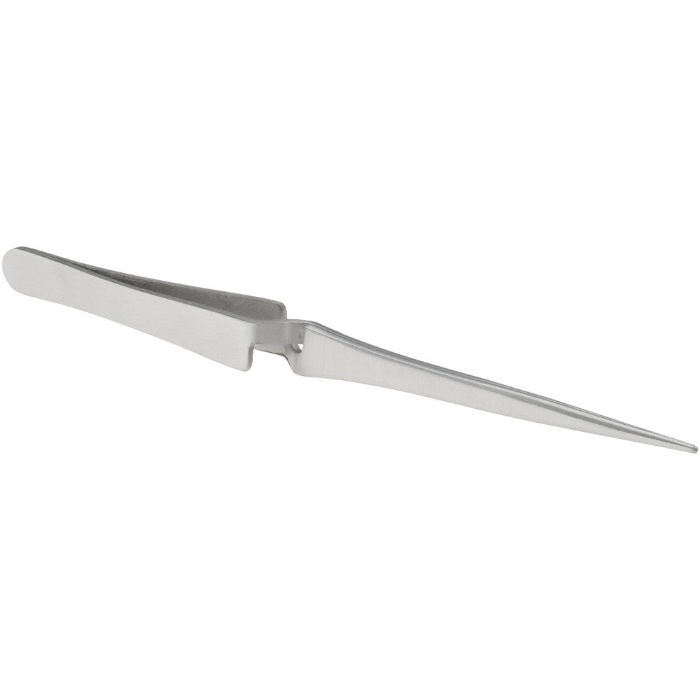 Value Collection 10205-SS Assembly Tweezer Stainless Steel, Cross Locking & Fine Point Tip, 6-1/2" OAL
