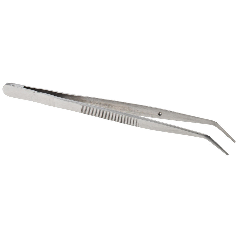 Value Collection 10906-SS Assembly Tweezer Stainless Steel, Bent Tip, 5-7/8" OAL
