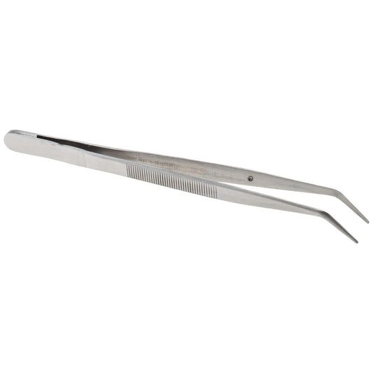 Value Collection 10906-SS Assembly Tweezer Stainless Steel, Bent Tip, 5-7/8" OAL