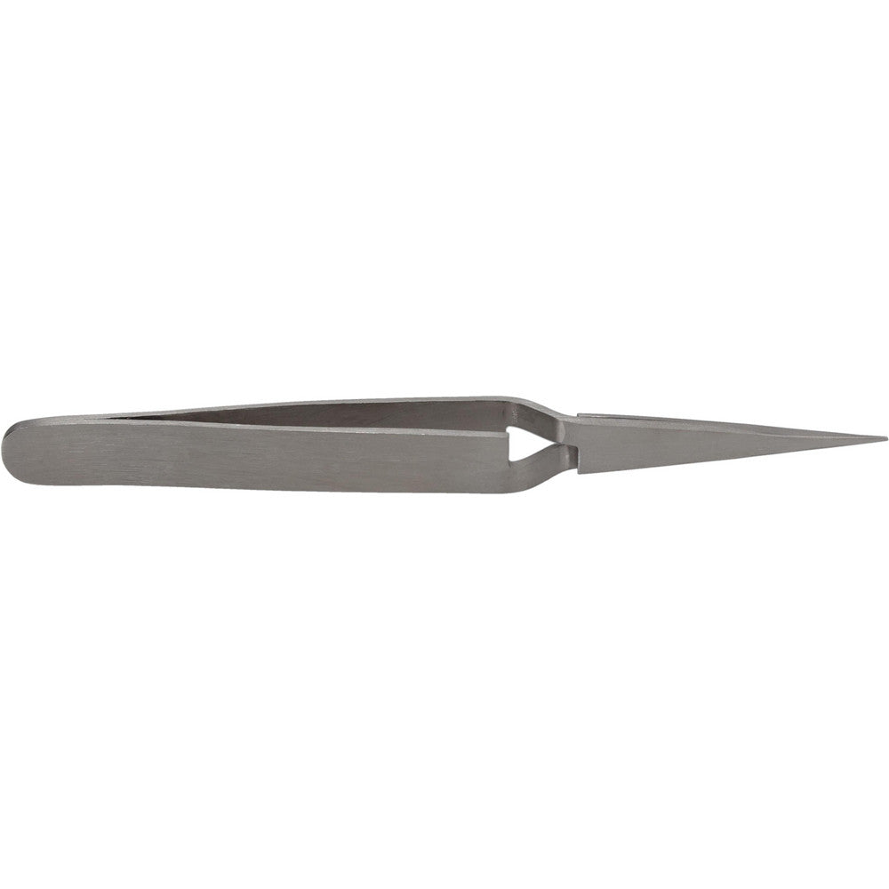 Value Collection 10470-SA Reverse Action Tweezer N0, Flat Tip, 4-1/2" OAL
