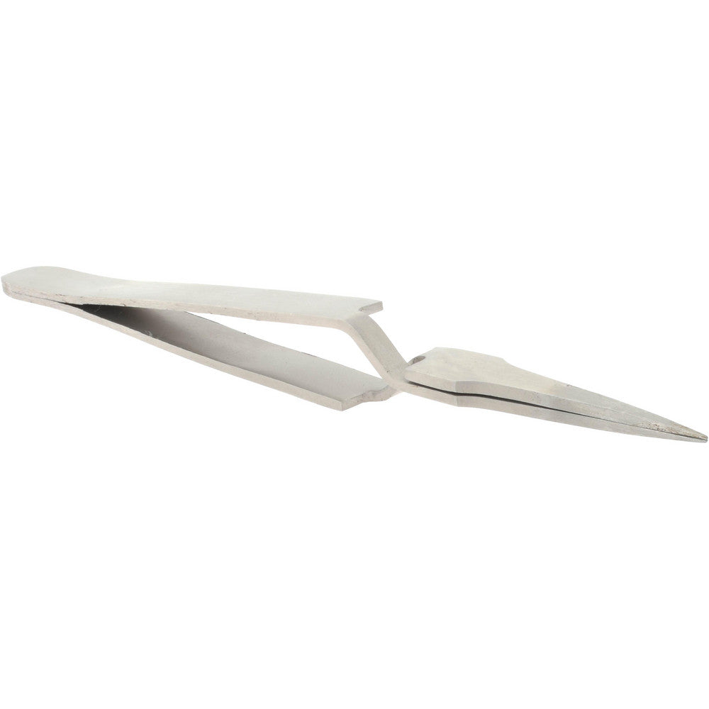 Value Collection 10472-SA Reverse Action Tweezer N2, Flat & Narrow Tip, 4-3/4" OAL
