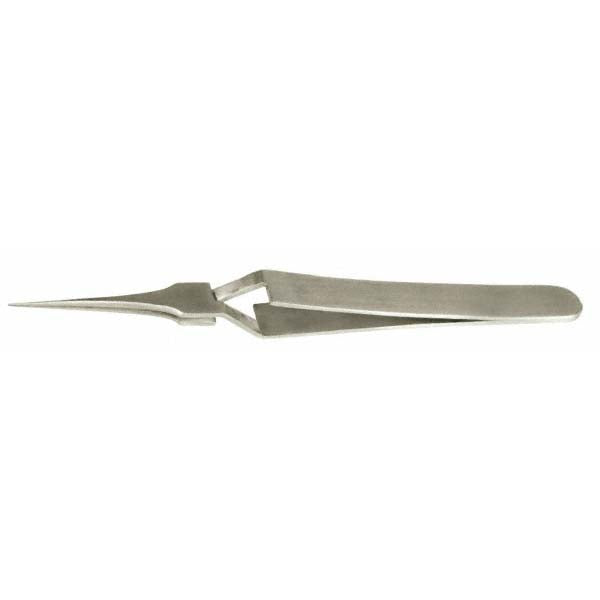 Value Collection 10474-SA Reverse Action Tweezer N4, Long Fine Point Tip, 4-11/32" OAL