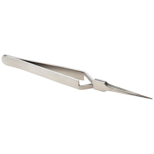 Value Collection 10475-SA Reverse Action Tweezer N5, Long & Very Fine Point Tip, 4-11/32" OAL