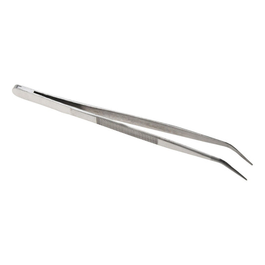 Value Collection 11033-SS Assembly Tweezer Stainless Steel, Bent Tip, 6-1/4" OAL