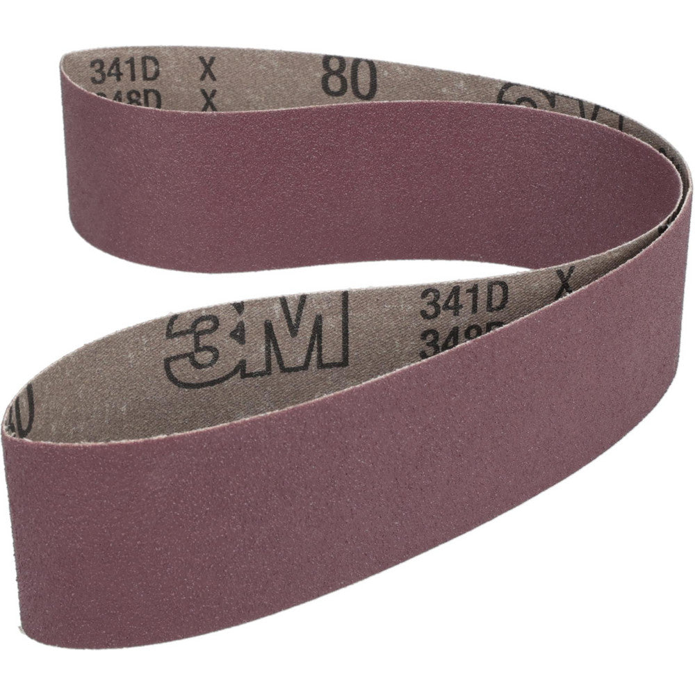 3M 7010307957 Abrasive Belt 2" Wide, 36" Long, 80 Grit, Aluminum Oxide