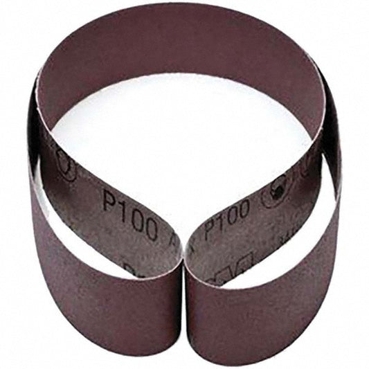 3M 7010361717 Abrasive Belt 2" Wide, 48" Long, 100 Grit, Aluminum Oxide