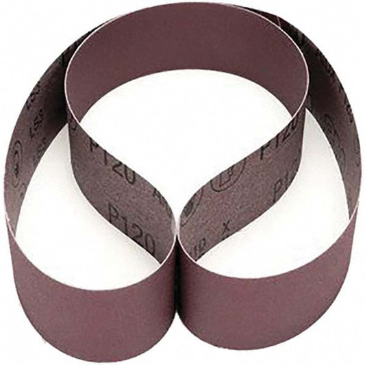 3M 7010326162 Abrasive Belt 2" Wide, 48" Long, 120 Grit, Aluminum Oxide